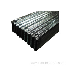 Corrugated galvanized steel sheet for roofing